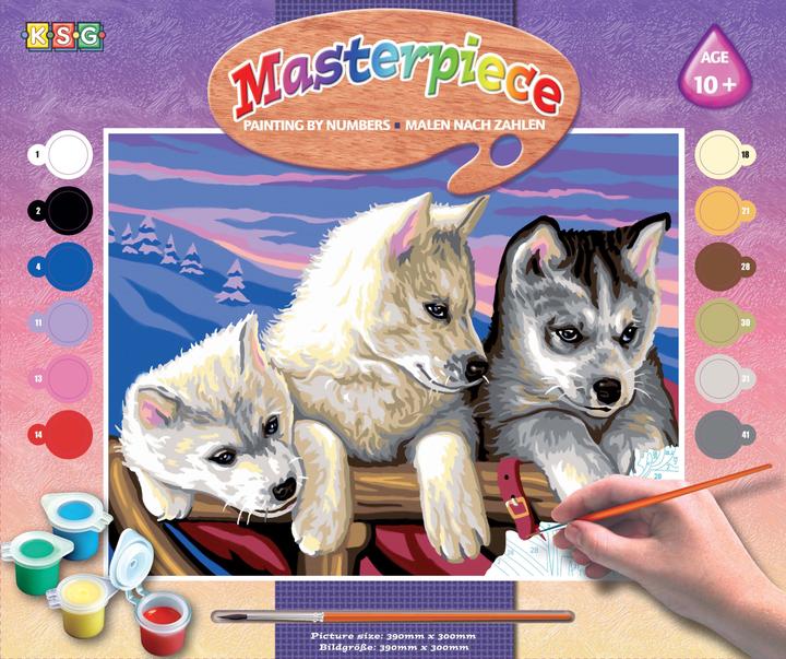Produktbild Malen Nach Zahlen Huskies