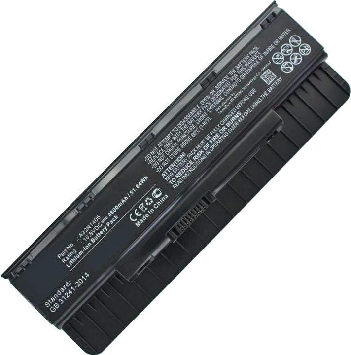 Immagine prodotto ASUS Batteria A32N1405, serie N551, serie N751, ROG G551 (6 Celle, 4800 mAh)