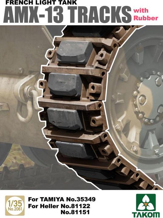 Immagine prodotto Takom Cingoli per carri armati leggeri francesi AMX-13 con gomma da strofinare