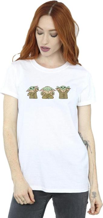 Immagine prodotto Star Wars The Mandalorian Grogu Poses Maglietta Ampia Donna (XL)
