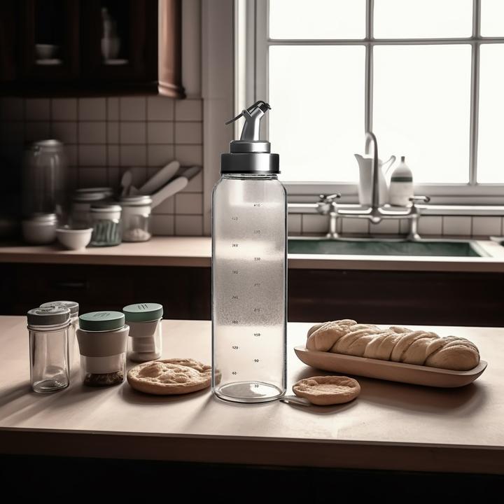 Actual product image Intirilife 2-piece set vinegar and oil bottles (450 ml)