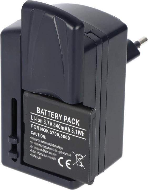 Produktbild AccuCell Universal Ladegerät für viele Handy Akku (Ladegerät inkl. Akku)
