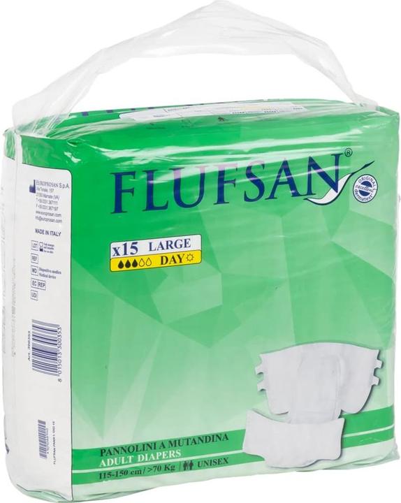 VidaXL Flufsan Einwegwindeln für Erwachsene 15 Stk. Grösse