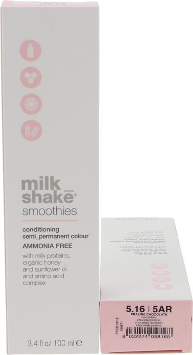 Milk_Shake Smoothie Semi Permanent Colour 5.16 Praline Chocolate 100ml (5.16 Praline Chocolate)