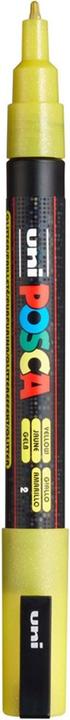 Actual product image Posca Marker PC-3M round tip (Glitter Yellow, 1.30 mm, 1 x)