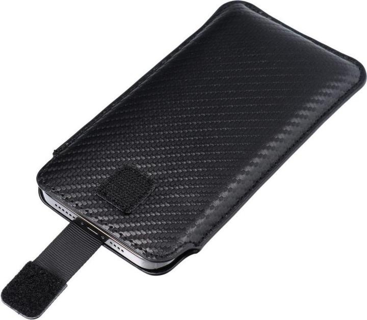Immagine prodotto Forcell Back panel cover OEM POCKET Carbon Universal Case - Size 02 - for IPHONE IPHONE 5 / 5S / 5SE / 5C (Apple iPhone 5)