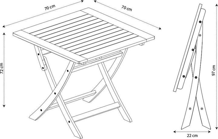 Immagine prodotto Contini Tavolo da giardino (70 cm)