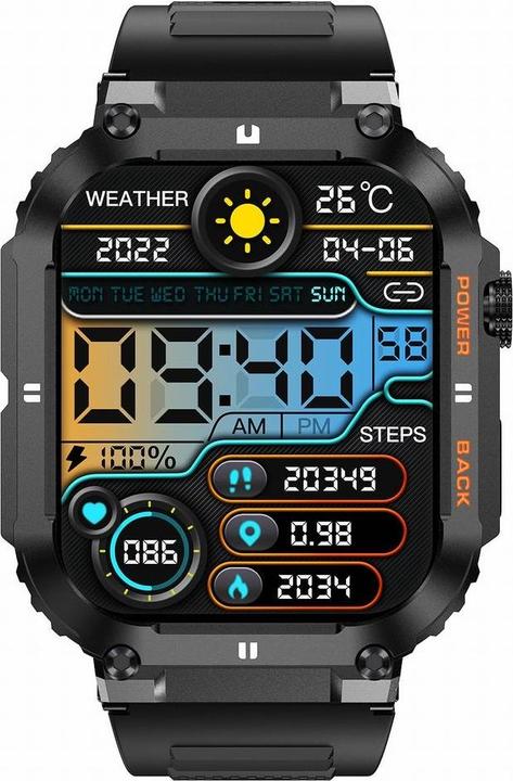 Produktbild Gravity SMARTWATCH MĘSKI GT6-1 - WYKONYWANIE POŁĄCZEŃ, MONITOR SNU (sg020a)