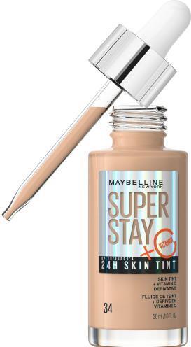 Maybelline New York Maybelline Super Stay Skin Tint Foundation with Vitamin C Long-Lasting up to 24H Vegan Formula Shade (34)
