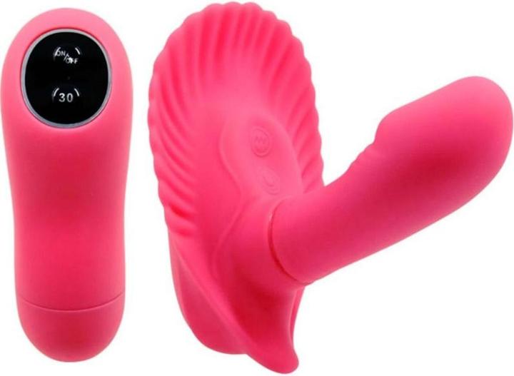 Actual product image Pretty Love Couple vibrator "Fancy Clamshell" with remote control